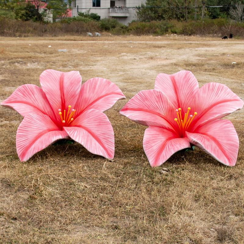 户外公园仿真花朵玻璃钢雕塑摆件园林景区打卡草坪装饰商场拍照