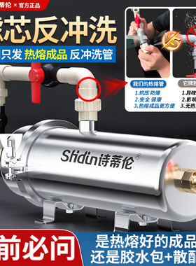 前置家用反冲洗管道过滤器全屋商用井水塔大流量容量自来水净水器