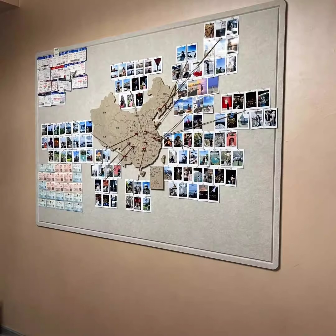 9000+人看过的毛粘板照片墙