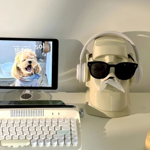 创意抽纸盒多功能客厅纸巾盒ins风家用桌面石像摆件卫生纸收纳盒