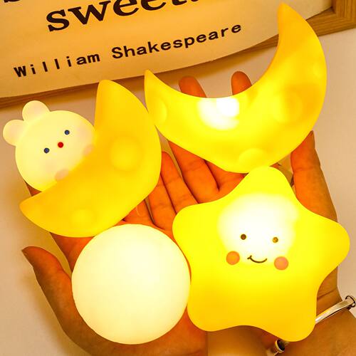 儿童可爱发光月球小夜灯