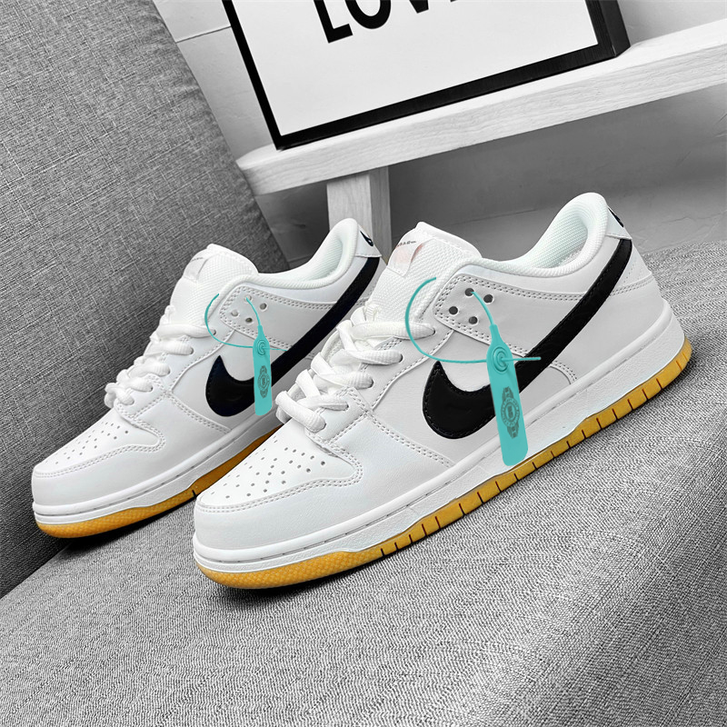 thumbnail for Aj Men&#039s Shoes Dunk White and Gray Low-Top Sneakers Aj1 Low Mid-To-Large Children&#039s Sports Casual Shoes Couple Style Versatile Women&#039s Shoes