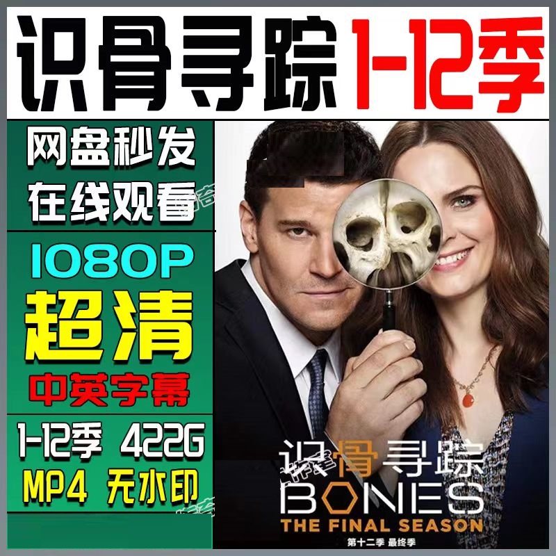 识骨寻踪1-12季全bones美剧   电视剧宣传画  超清飚宣传画  画质