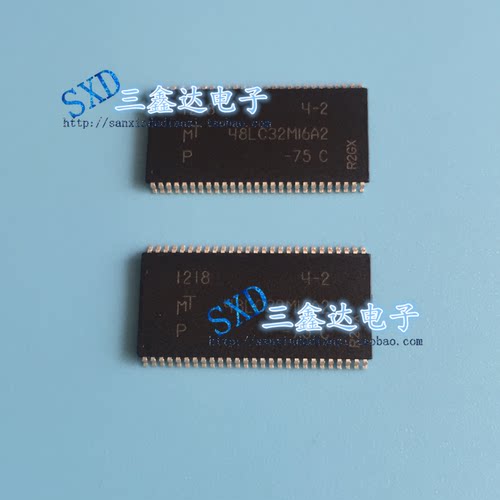 全新原装MT48LC32M16A2-75 SD  32M 内存芯片路由改装升级现