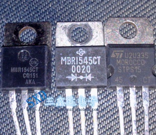 MBR1545CT B1545 STPS15 45CT原装进口拆机  肖特基整流管 TO-220