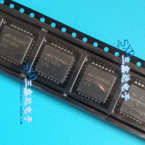 ADC0809CCV ADC08098原装拆机通道多路复用器 贴片PLCC28可直接拍