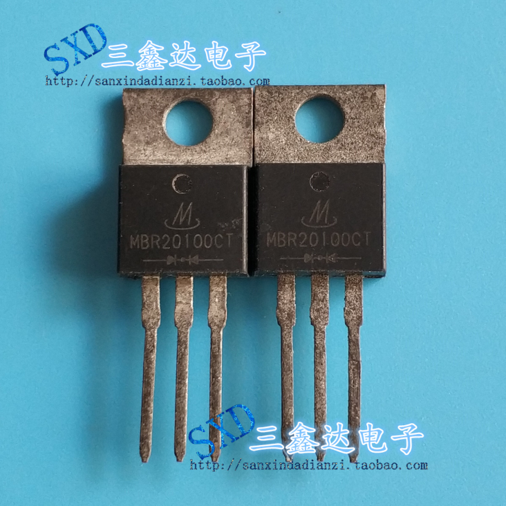 MBR20100CT B20100G全新直插  TO-220 20A 100V肖特基/整流二极管