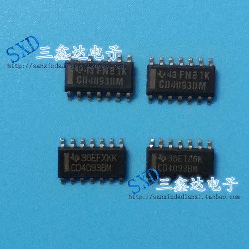 CD4093BM CD4093进口原装拆机SOP-14 施密特触发器 逻辑芯片