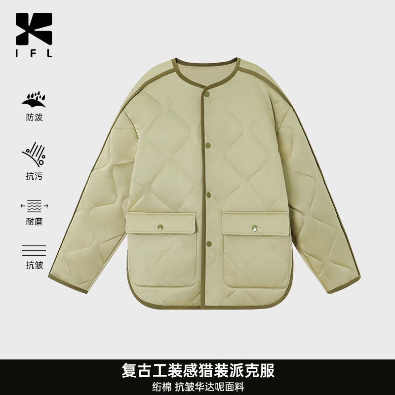 IFL棉韩版直筒棉服保暖