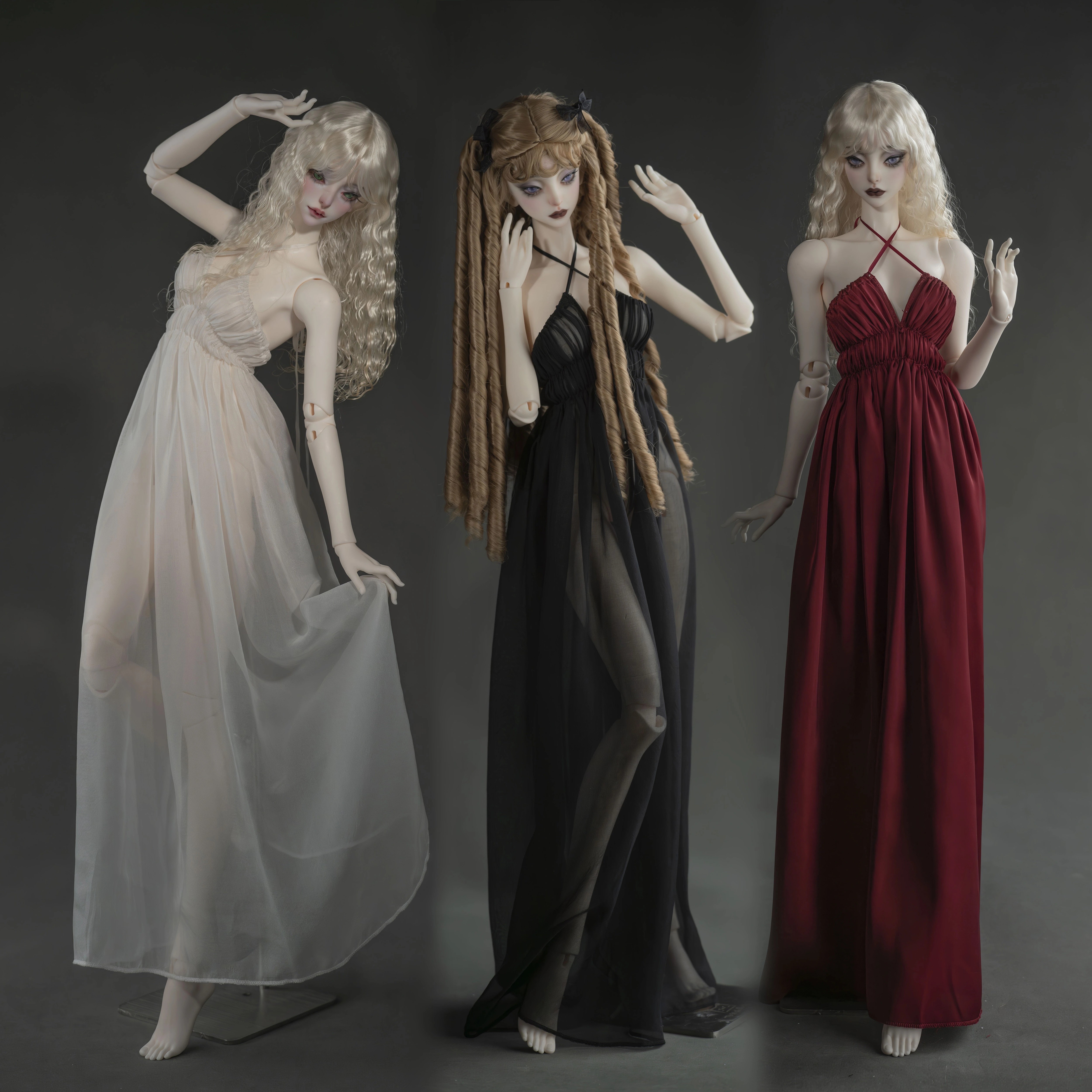 【现货掉落】珊瑚礁睡袍睡裙4分3分少女魔女玖二猫体鲸鱼体BJD