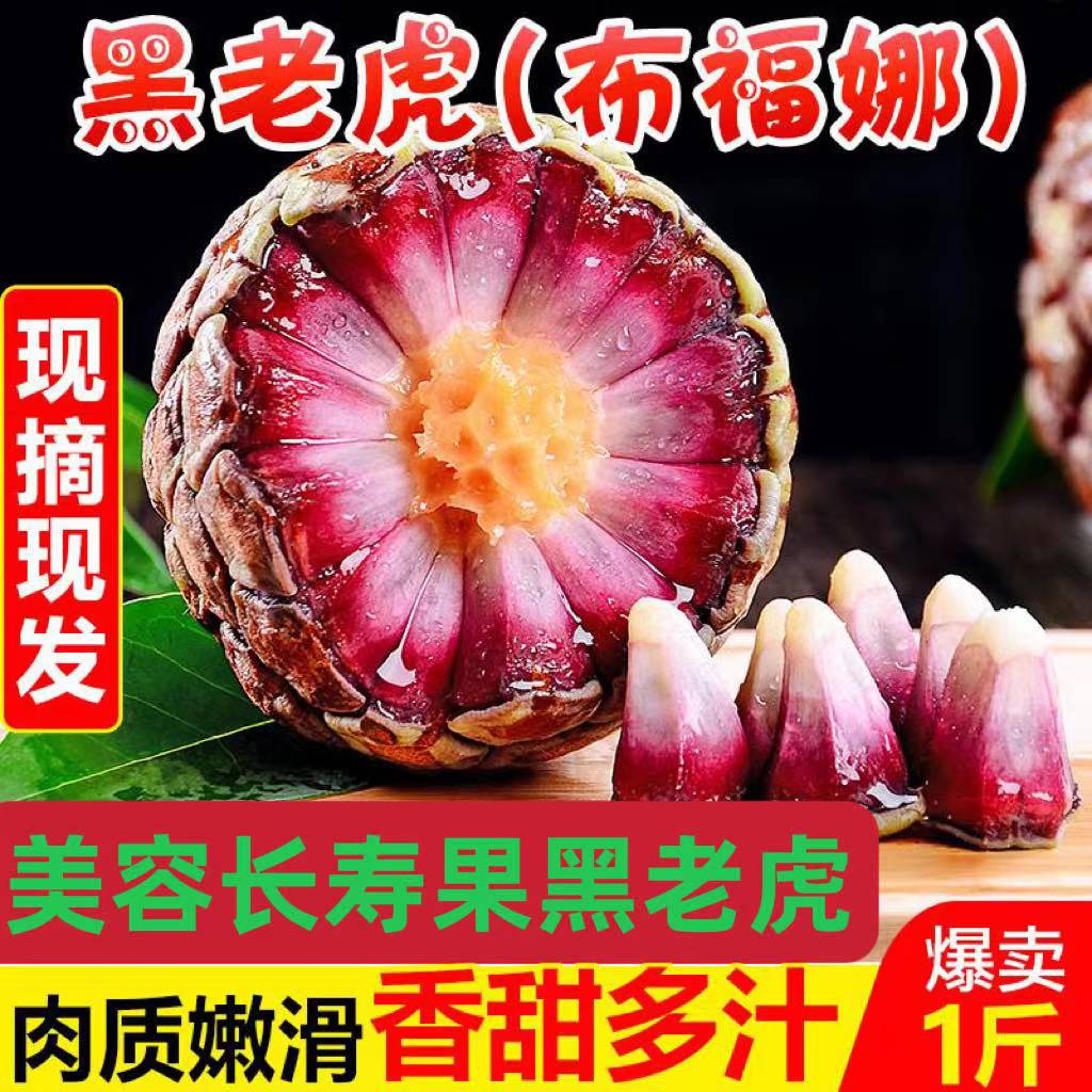 黑老虎布福娜1斤新鲜水果当季恶魔果实乌梅冷饭团奇异血藤