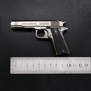 新款1911金属儿童玩具枪创意模型摆件可发声不可发射怀旧1:2:0.5