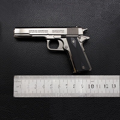 新款1911金属儿童玩具枪创意模型摆件可发声不可发射怀旧1:2:0.5