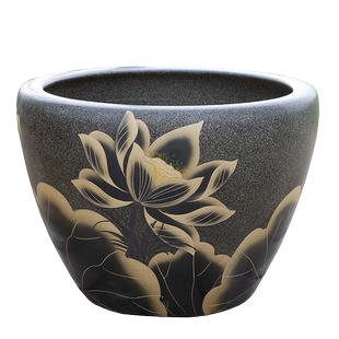 景德镇陶瓷花盆睡莲缸碗莲盆荷花盆铁树盆特大号庭院阳台鱼缸摆件