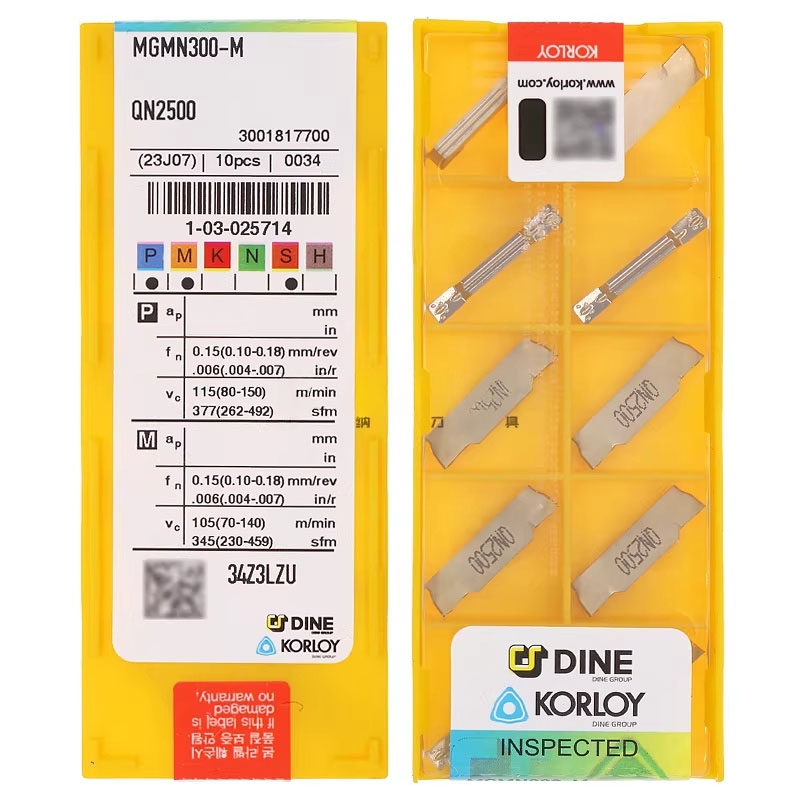 正品克洛伊 金属陶瓷切槽数控刀片 MGMN200/300/400-M QN2500 QC