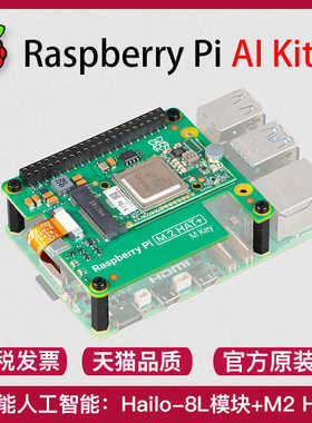 树莓派5 官方PCIe  M.2 HAT+ Raspberry Pi AI Kit 套件
