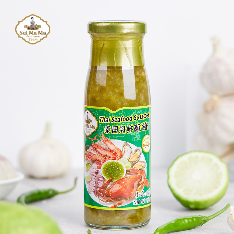 水妈妈泰国海鲜酱200g泰国进口火锅海鲜蘸酱酸辣酱seafood sauce