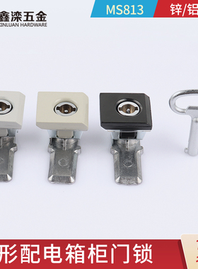 鑫滦威图柜锁 MS813转舌锁 船用工业机械设备配电箱锁 AE箱方头锁