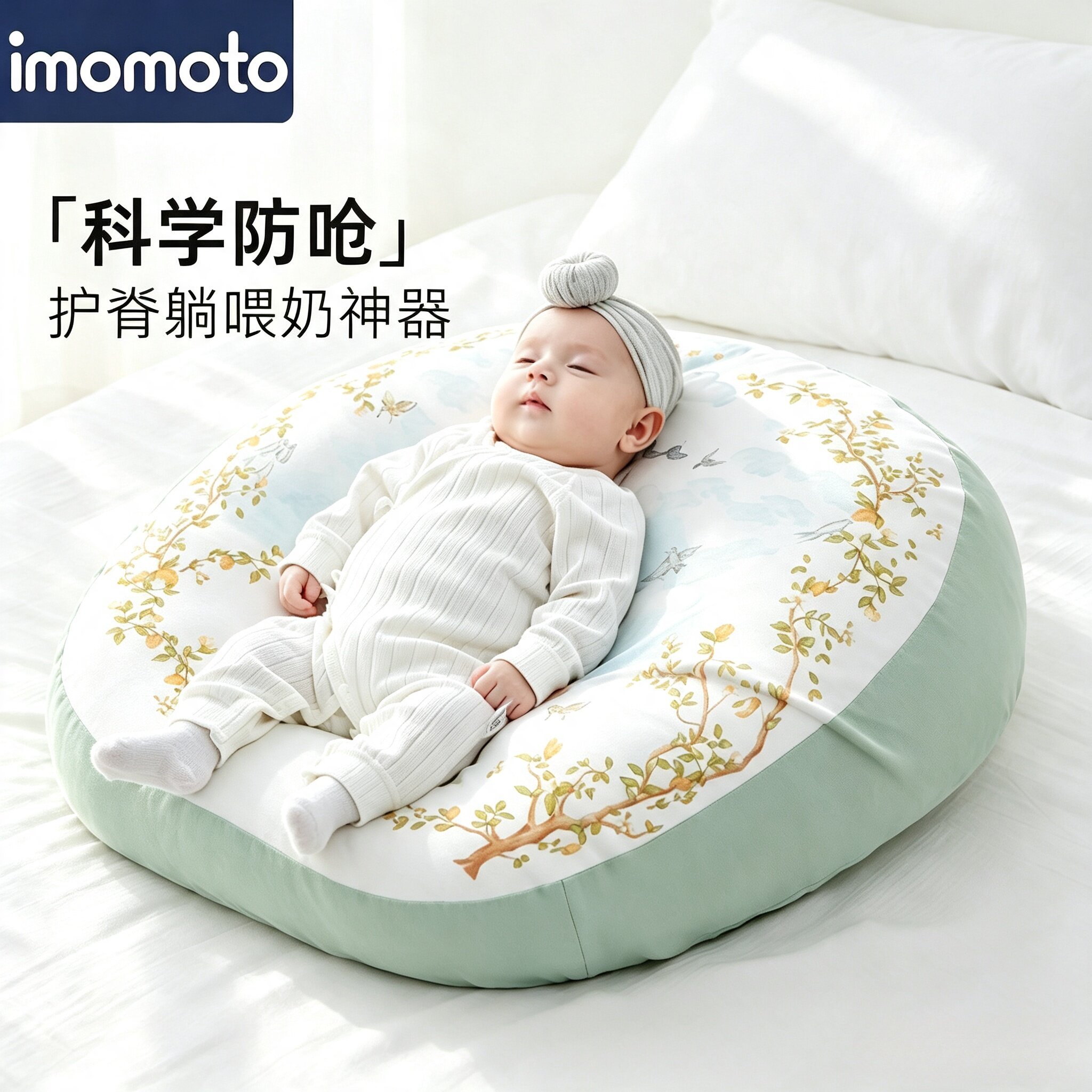 imomoto斜坡枕趴睡排气二合一图片