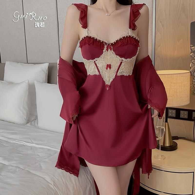 suit clothes home nightdress size plus pads chest with