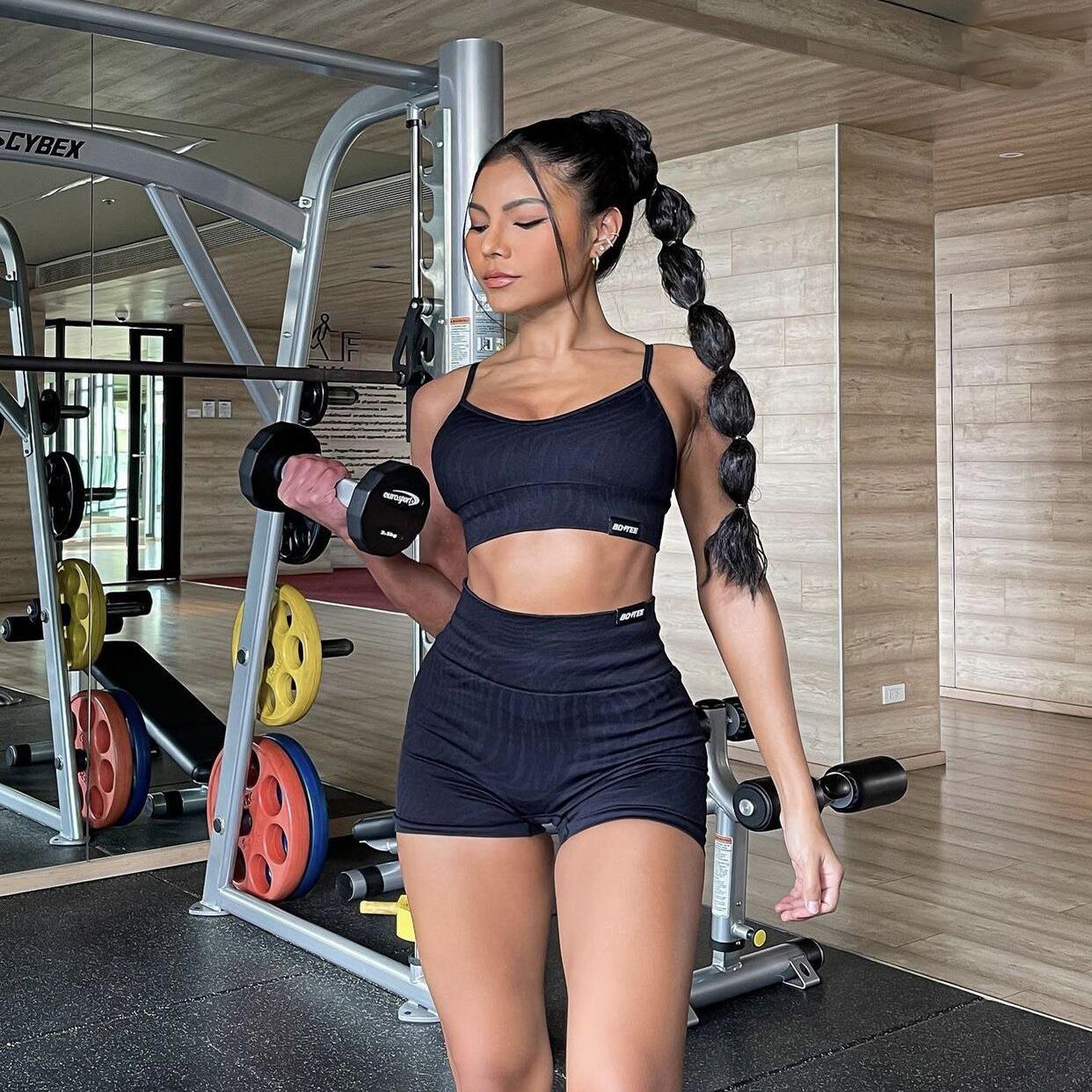 Pattern Women Sports Style Seamless Vest Underwear Yoga