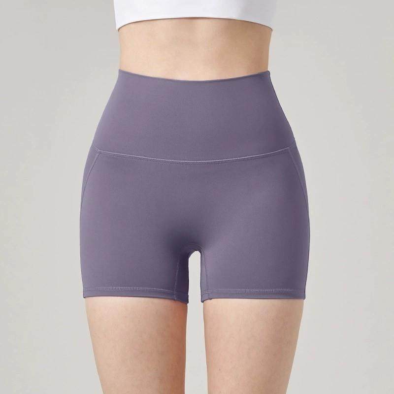 Hot girl sports shorts womens high waist hip pants yoga
