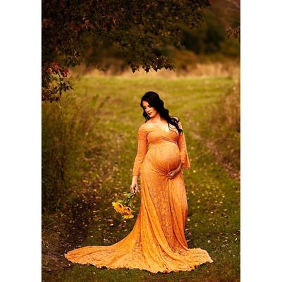 dress photography dress fluttering women pregnant tail long