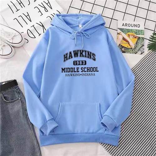 shirt oversize print hoodies pocket drawstring pullover