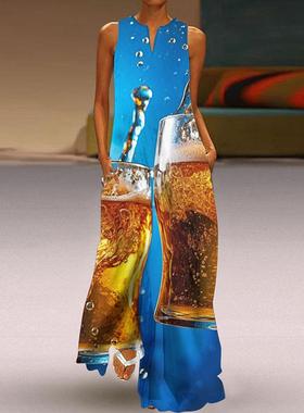 sleeveless dresses women femme size summer sundress pocket