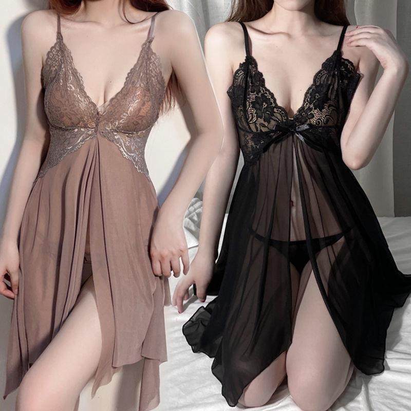 Plus size sexy lingerie pajamas female temptation