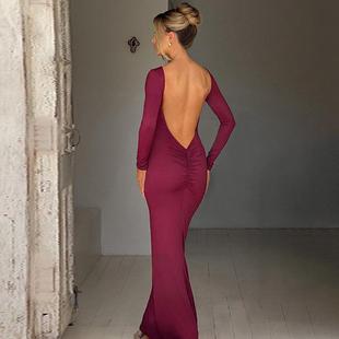 body shaping prom ruched elegant solid classic party sexy