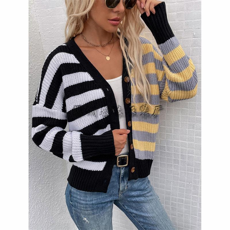 Women Sweater Cardigan Breasted Single Knitwear Womens