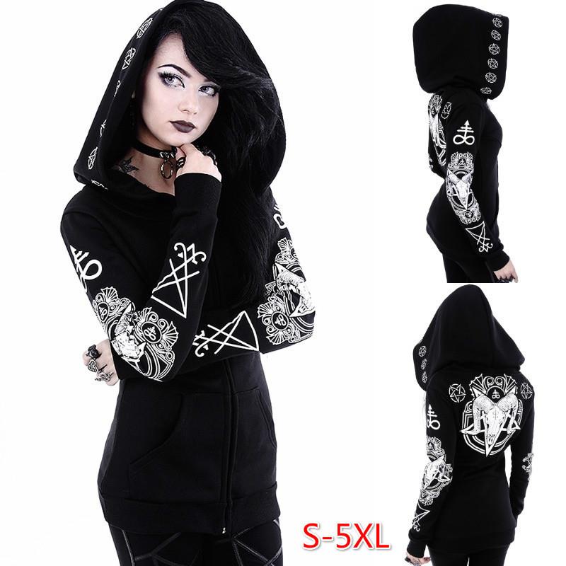 gothic party sweatshirt de size vestidos costume black