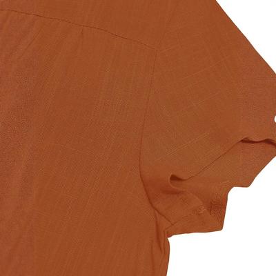 Clothes Womens Cotton Linen V-neck Casual Short Sleeve