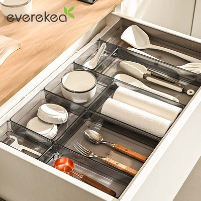 森盛厨房抽屉收纳盒分隔餐具整理