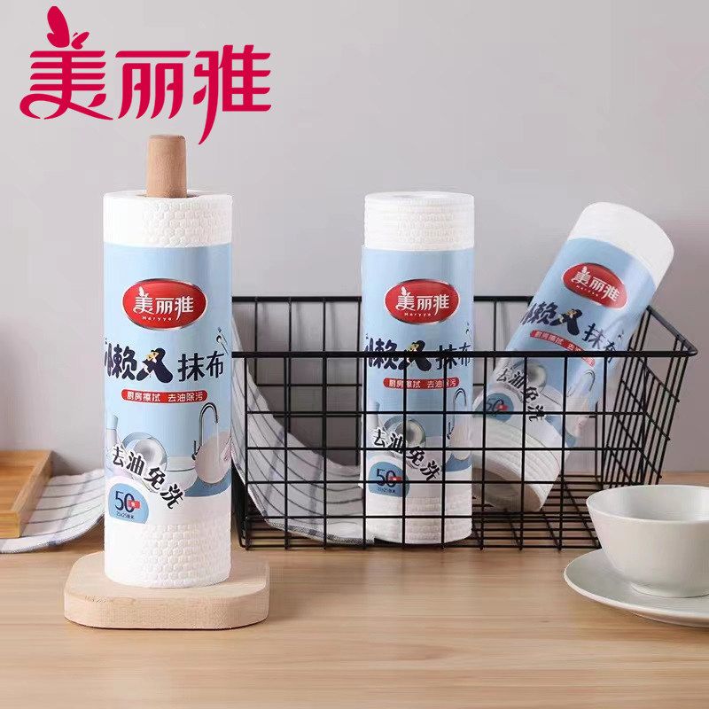 美丽雅懒人抹布厨房用纸巾干湿两用吸油吸水加厚抽纸一次性洗碗布属于什么档次？