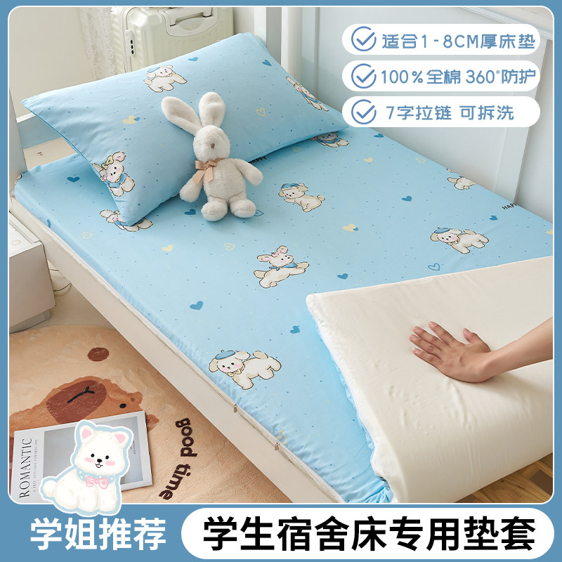 乳胶床垫罩拉链款防尘罩防滑六面全包床笠罩榻榻米薄垫棕垫保护套