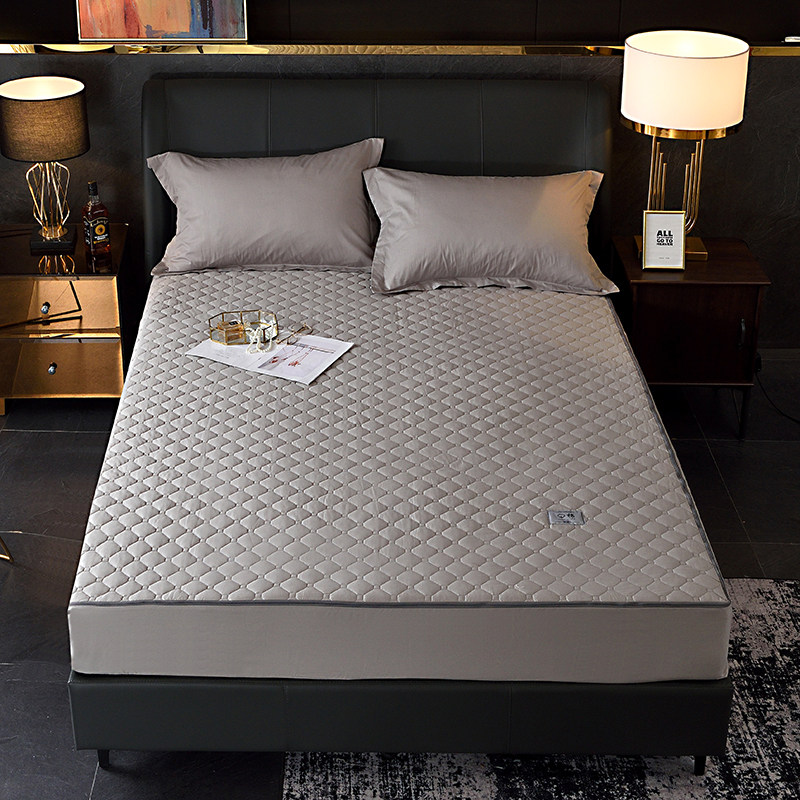 全棉纯棉六面全包床笠单件加厚夹棉纯色可机洗乳胶垫席梦思防滑套