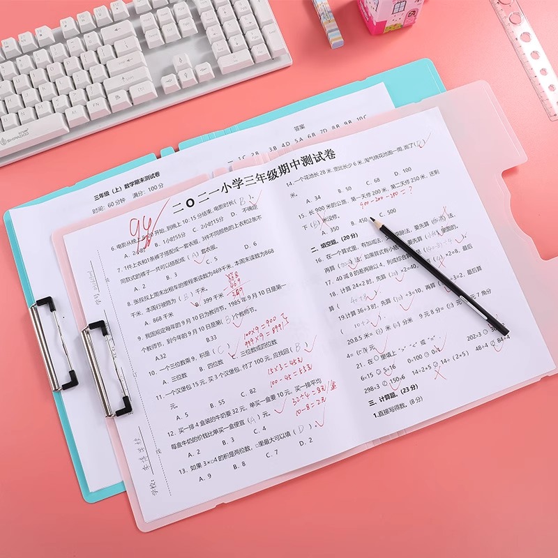 A3试卷夹收纳袋多层插页大容量科目分类小初高学生文件夹资料册子