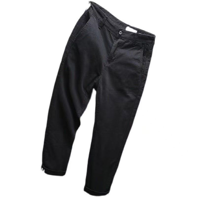 美式重磅水洗复古男款纯棉加厚休闲裤做旧直筒长裤2025年秋季新款