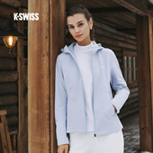 舒适百搭连帽梭织运动上衣1912163 新款 KSWISS盖世威外套女 25冬季