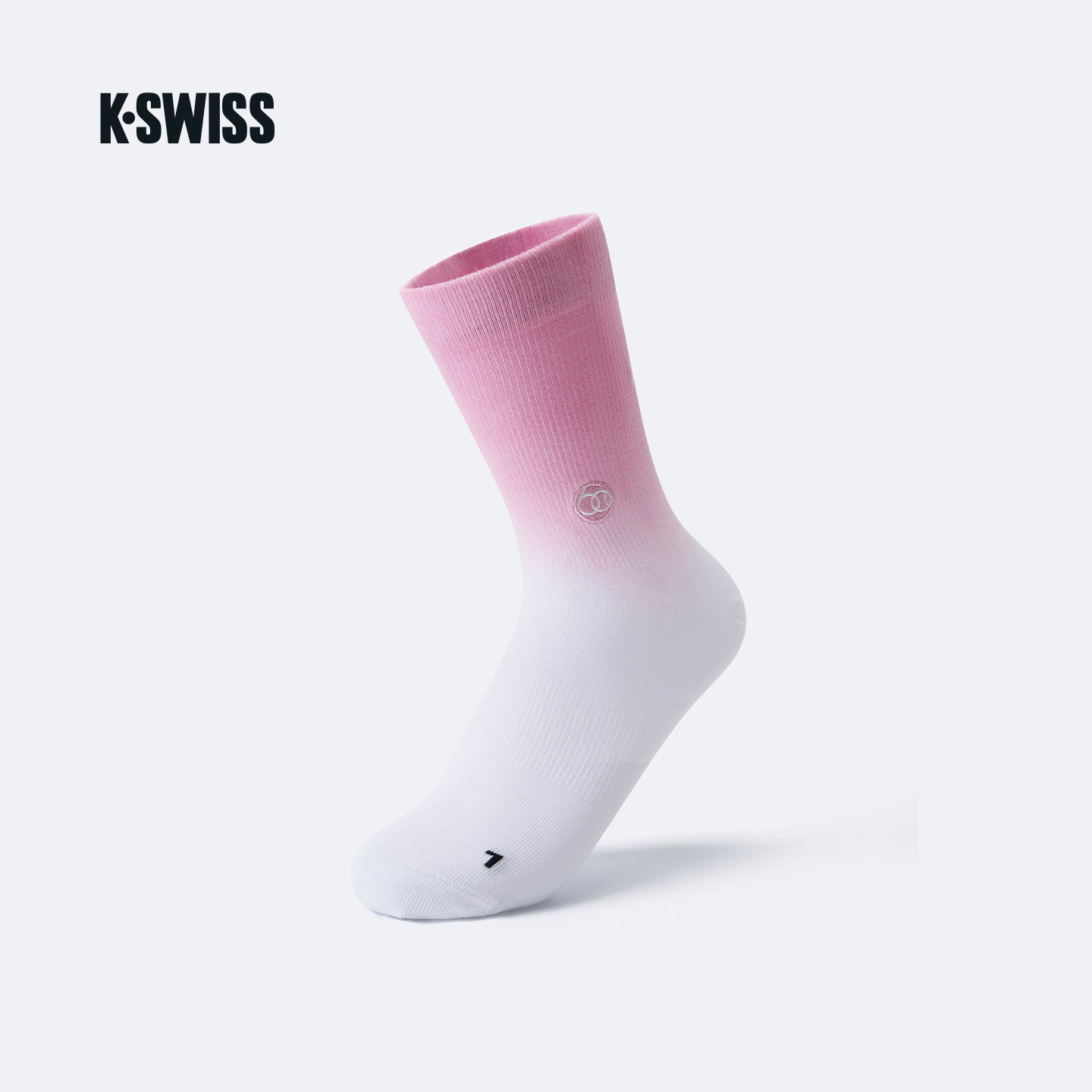 KSWISS盖世威袜子女 26年春季新款 休闲舒适平板中袜KC7413WCZH03