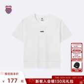 舒适圆领短袖 KSWISS盖世威女T恤夏季 潮流简约百搭休闲时尚 199948