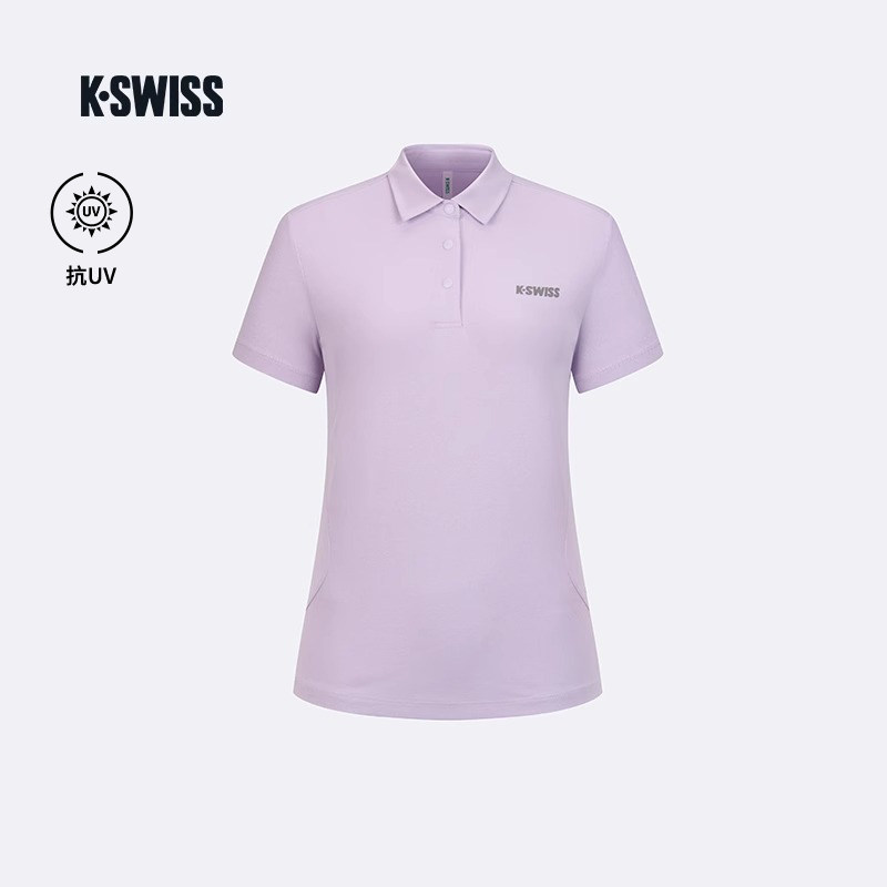 KSWISS盖世威POLO衫女新防晒运动休闲短袖速干衣网球服 1911573