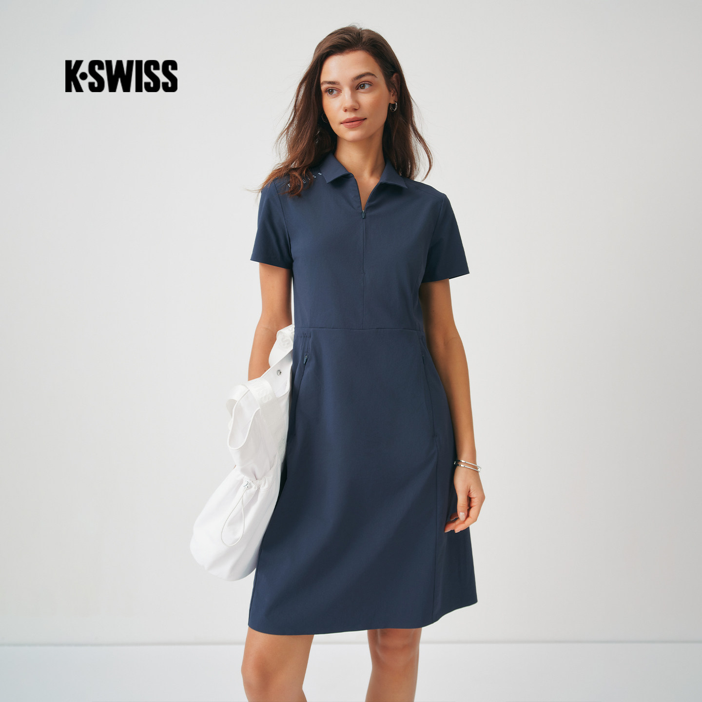 KSWISS盖世威连衣裙女 26夏季新款舒适简约百搭休闲网球裙1913224