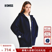 时尚 KSWISS盖世威外套女 新款 百搭简约连帽针织运动上衣1911495