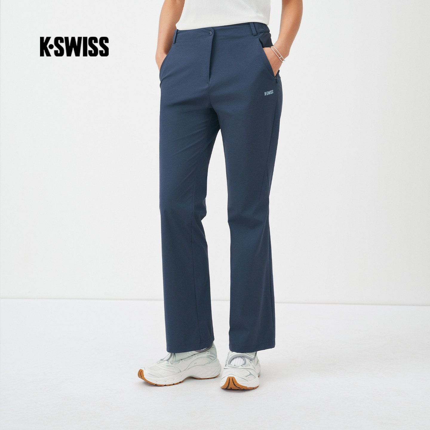 KSWISS盖世威长裤女 26年春季新款 时尚休闲运动针织裤子1913222