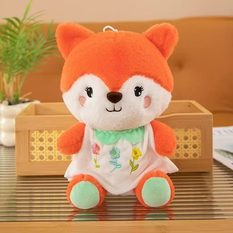 抓娃娃机毛绒玩具大号婚礼活动小狐狸8寸公仔儿童玩偶定制批发