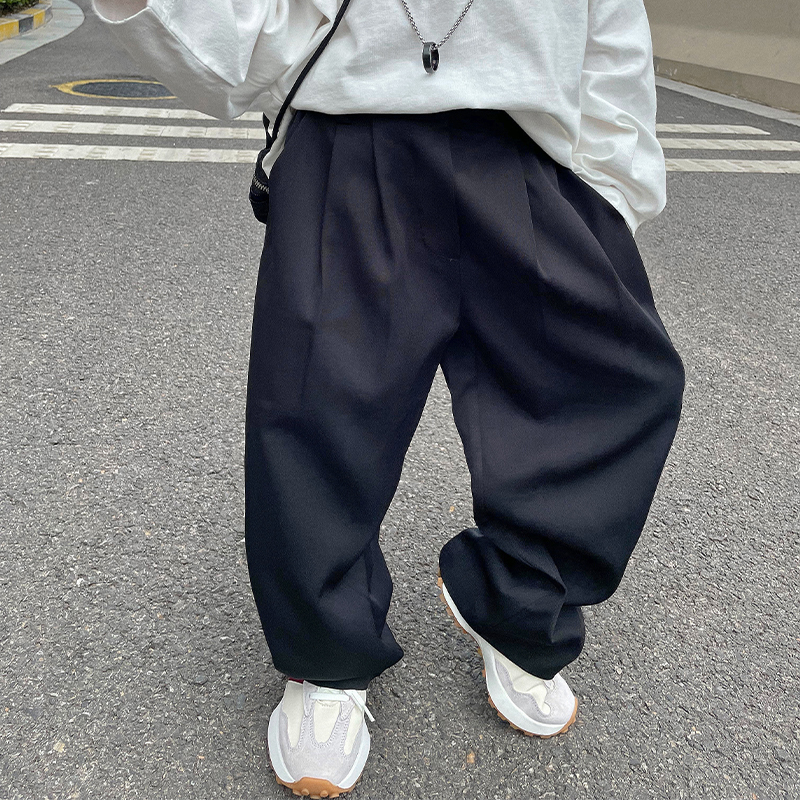 儿童西装裤子春秋薄款韩版男童直筒裤百搭西裤大男孩黑色休闲长裤,童装/婴儿装/亲子装,裤子,淘宝优惠券,粉丝福利购,淘宝优惠卷