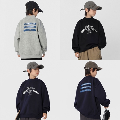 男童卫衣2025冬季新款儿童一体绒卡通印花连帽上衣男宝加绒长袖潮